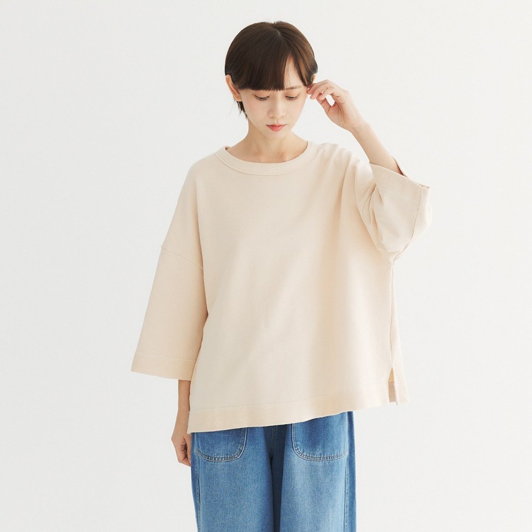 【Simply Yours】重磅毛巾布休闲上衣 麻本F - 女装上衣 - 棉 