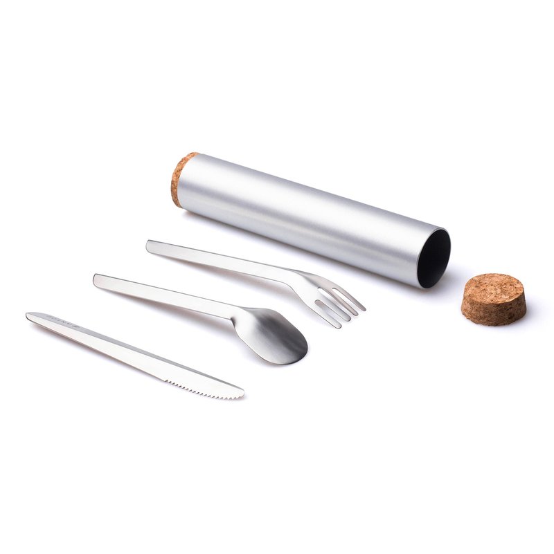 Origami 折纸系列 - 餐具收纳组 / 医疗级不锈钢 - 餐刀/叉/匙组合 - 不锈钢 银色