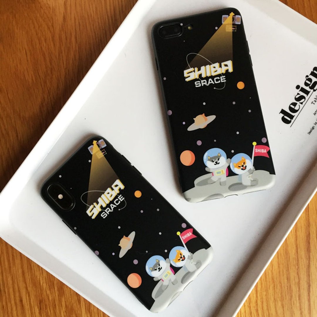 百色町柴犬shiba苹果iphone XsMAX iphone8 plus手机壳 case - 手机壳/手机套 - 塑料 