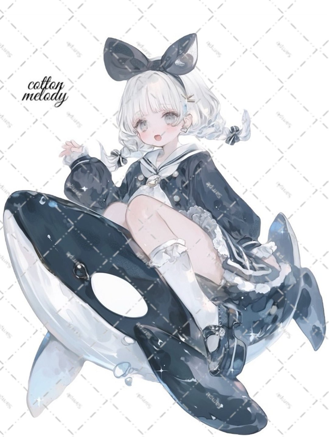 original sticker no.6435 人物贴纸 原创贴纸 人物贴纸 女孩贴纸 原创人物贴纸 - 贴纸 - 纸 