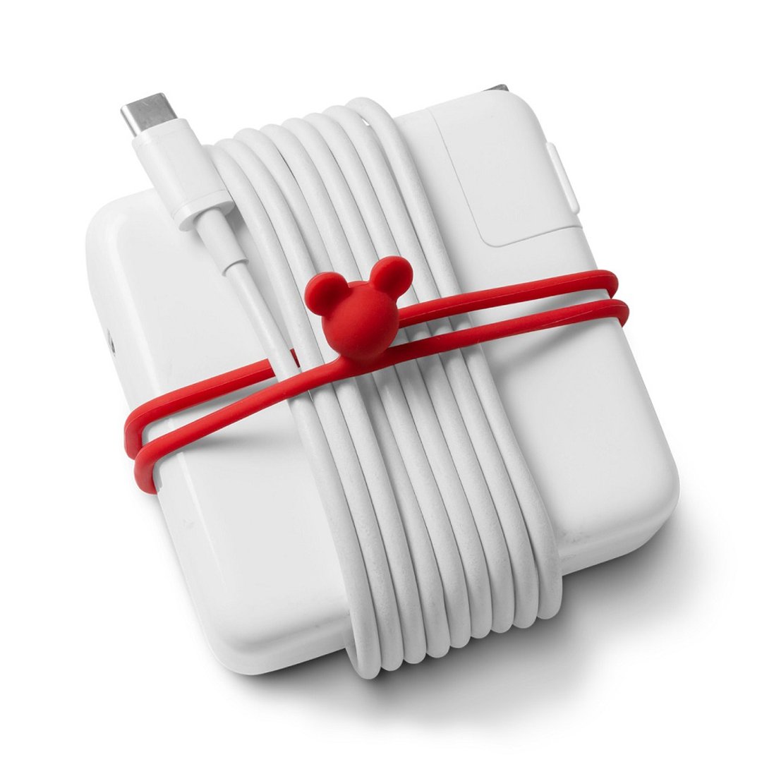 Bone / 双环绑 Dual Cord Tie 卷线器 - 米奇款 (一组3入) - 卷线器/电线收纳 - 硅胶 多色