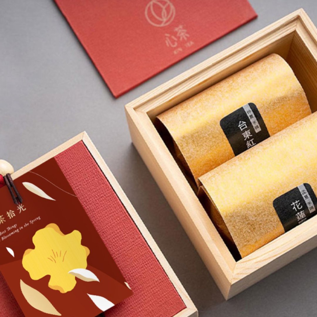 新年礼盒 | 花莲蜜香红+台东红乌龙,来自后山的迷人蜜香 | 茶叶 - 茶 - 新鲜食材 红色