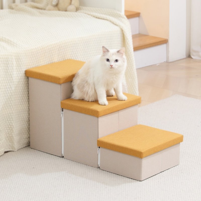 【现货快速出货】柏斯宠物折叠收纳阶梯 3层 狗狗必备 - 其他 - 聚酯纤维 