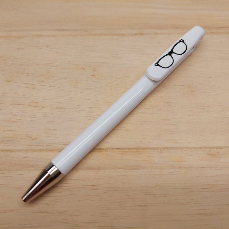 瑞士精密工艺设计-聪明眼镜七年笔 - 圆珠笔/中性笔 - 塑料 白色