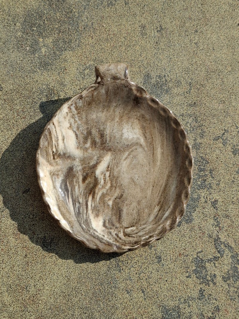 絞胎小瓷盤/薰香盤/飾品盒/皂盤 - 摆饰 - 陶 