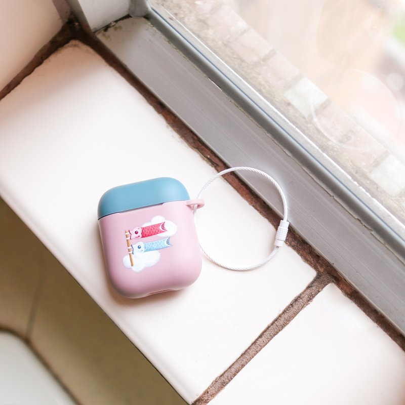 双鱼旗子 の 浪漫 / AIRPODS 保护套 - 粉红 - 耳机收纳 - 塑料 粉红色