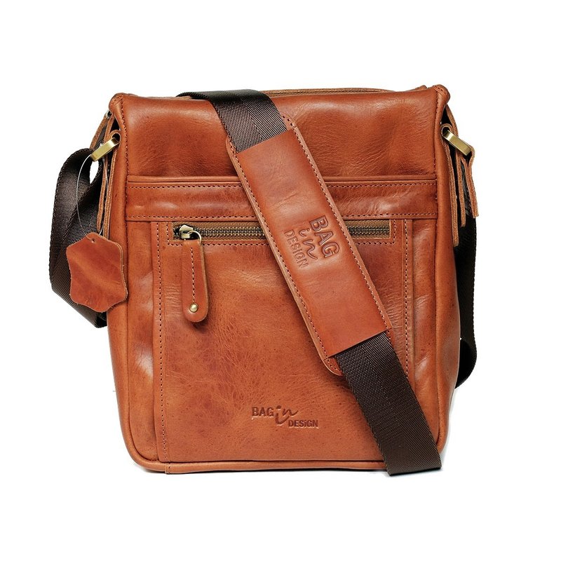 ADMIN Vertical Pro 2 Messenger for iPad 10.5 Men Satchel, Shoulder Bag, - 侧背包/斜挎包 - 真皮 