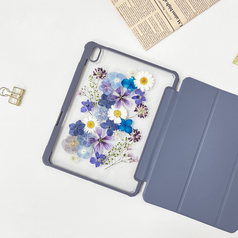 温馨花园手作押花iPad壳 iPad Air 11寸 13寸 iPad Pro 11寸 13寸 - 手机壳/手机套 - 植物．花 