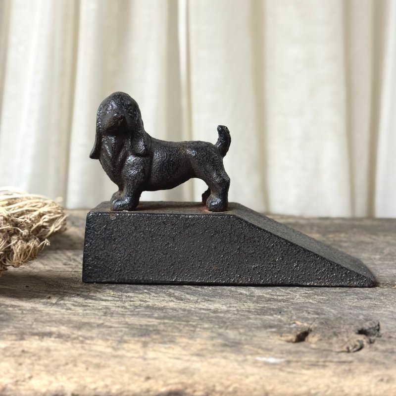 *50930-迷人法国铸铁猎犬造型门挡 - 摆饰 - 其他金属 