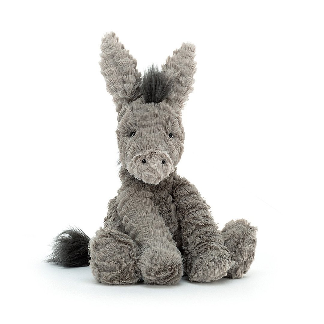 Fuddlewuddle Donkey 波浪毛小毛驴 约23cm - 玩偶/公仔 - 聚酯纤维 灰色