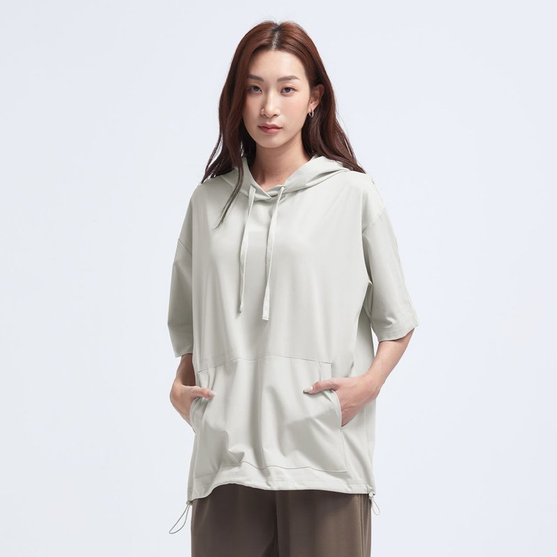 REBOOT动能-连帽上衣-电石灰 - 中性连帽卫衣/T 恤 - 聚酯纤维 灰色