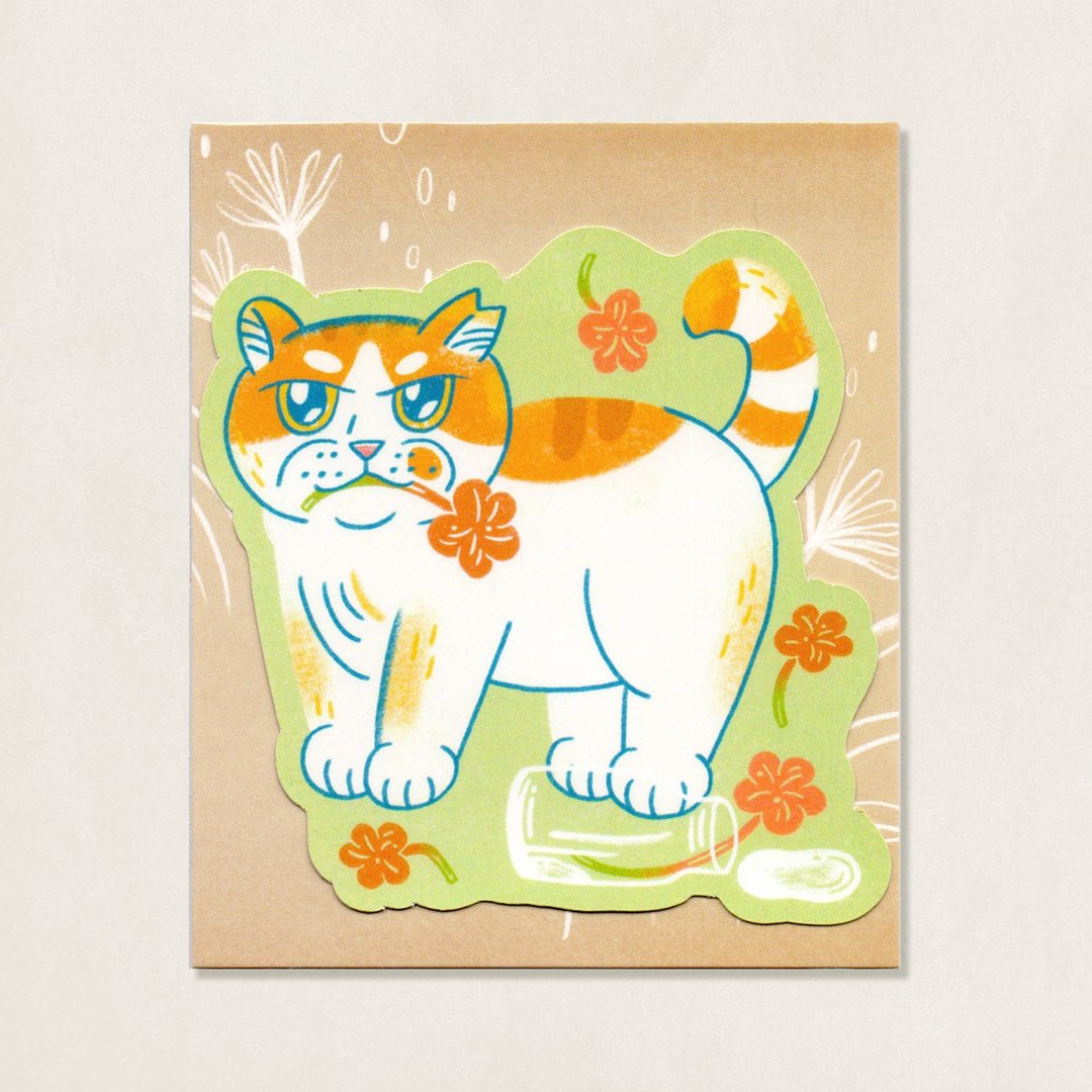 猫岛日常贴纸 / 福吉偷花贼 - 贴纸 - 纸 多色