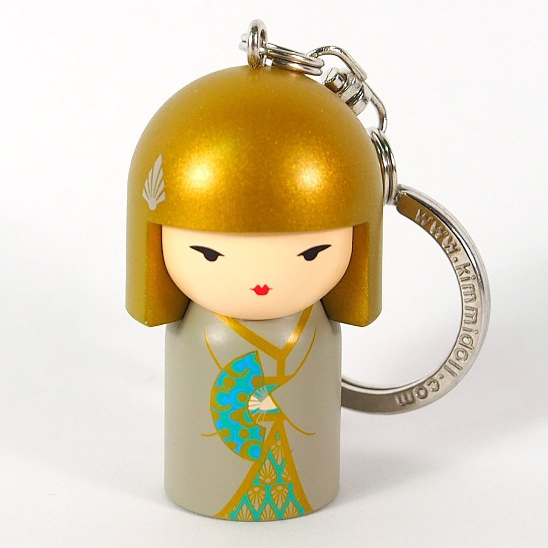 钥匙圈-Yasuko 圆满安康【Kimmidoll 和福娃娃钥匙圈】 - 钥匙链/钥匙包 - 其他材质 金色