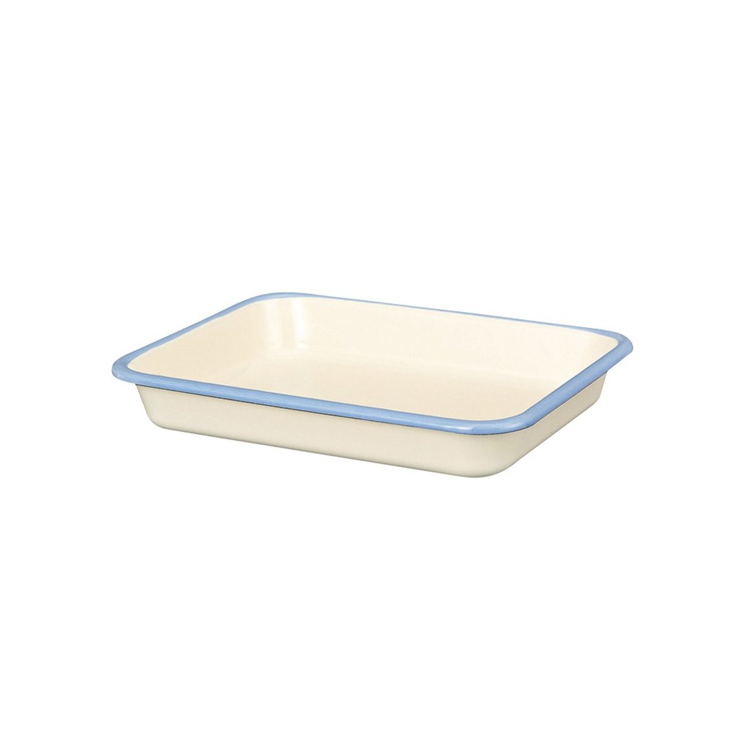 珐琅钢方形焗盘 250x205mm 浅蓝色 - 厨房用具 - 珐琅 