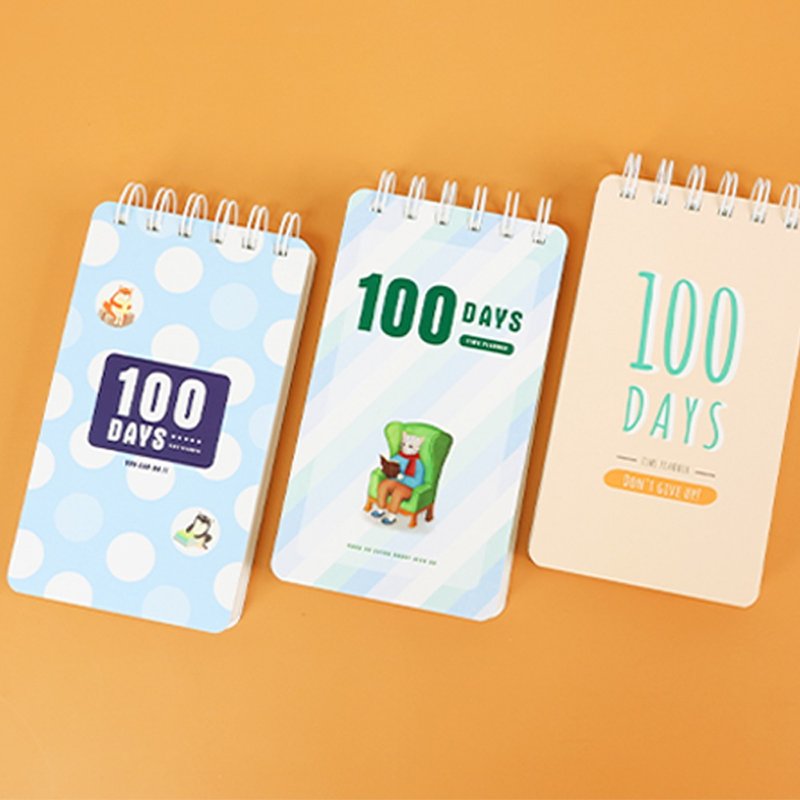 Chuyu 60K自填式100天计划本/学习计划/旅行规划/目标倒数计划 - 笔记本/手帐 - 其他材质 多色
