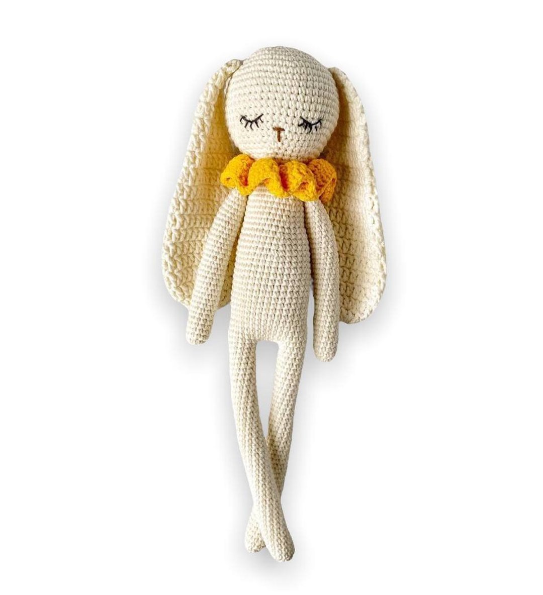 Handmade bunny, Plush toys for baby, Stuffed bunny, Baby shower gift - 满月礼盒 - 棉 白色