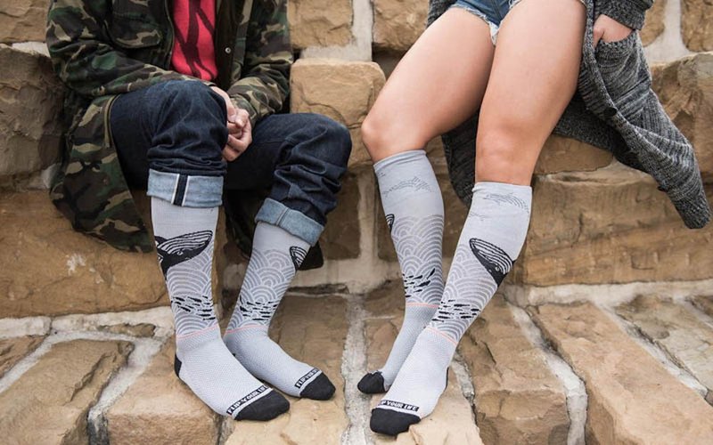 FLIPPOS潮流机能压力袜 翻转袜【Shallow 血色海滩】 - 袜子 - 其他材质 多色