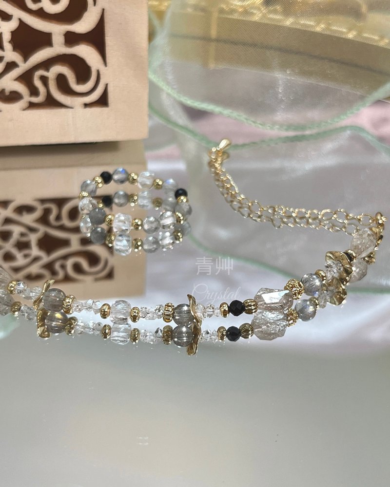 七彩的综合体 四月诞生石 - 手链/手环 - 水晶 