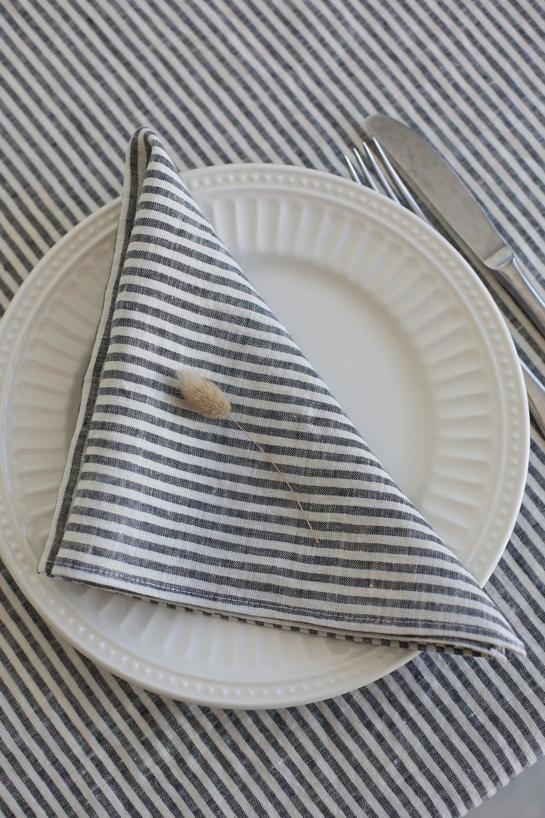 Linen napkins for dinning table, washed linen napkins, kitchen napkins - 餐垫/桌巾 - 亚麻 
