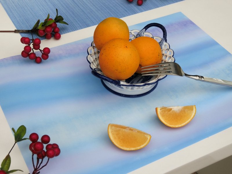 独角兽餐垫 - 餐垫/桌巾 - 防水材质 蓝色