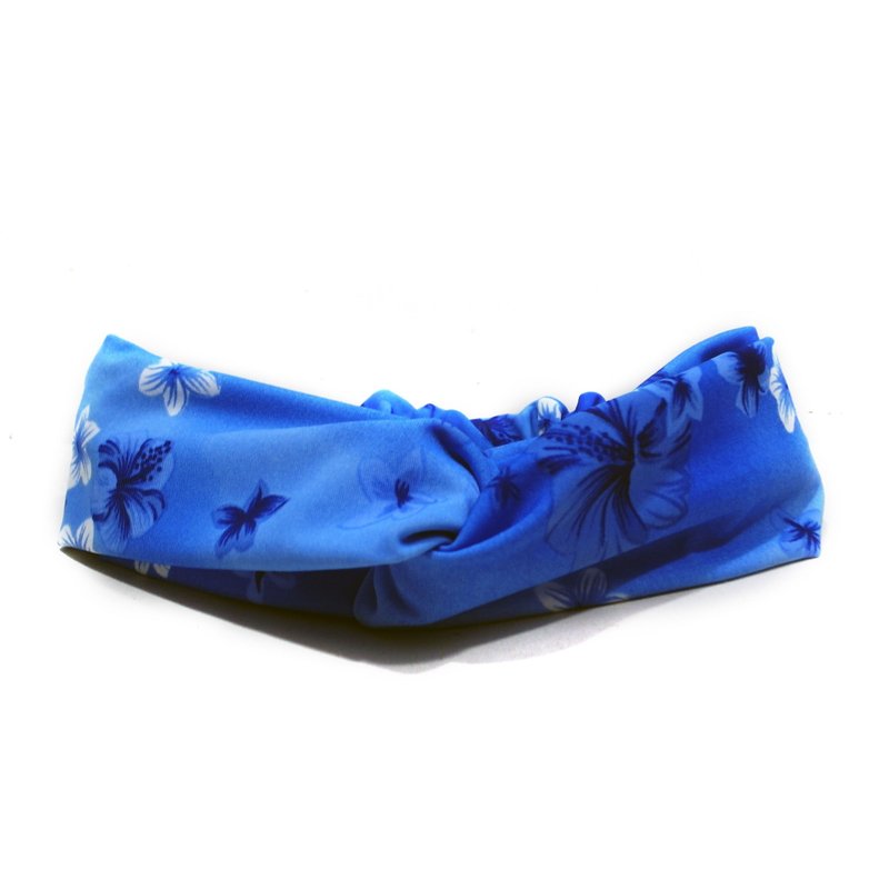 池边散步◎发带◎MIX - 发饰 - 棉．麻 蓝色