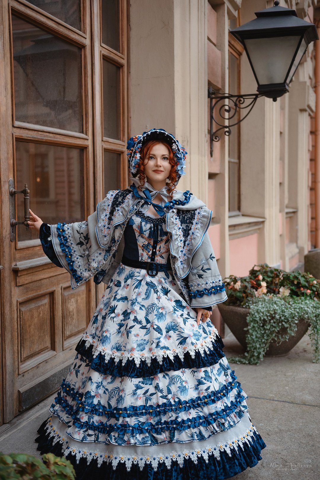 Costume PETERSBURG (dress +cape + bonnet) - 其他 - 其他材质 蓝色