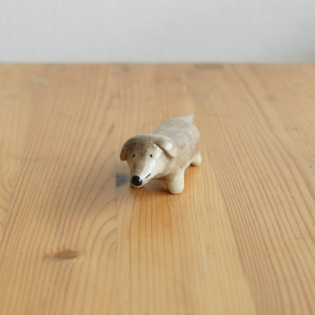 Neighboring doggie figurine 2 - 摆饰 - 陶 
