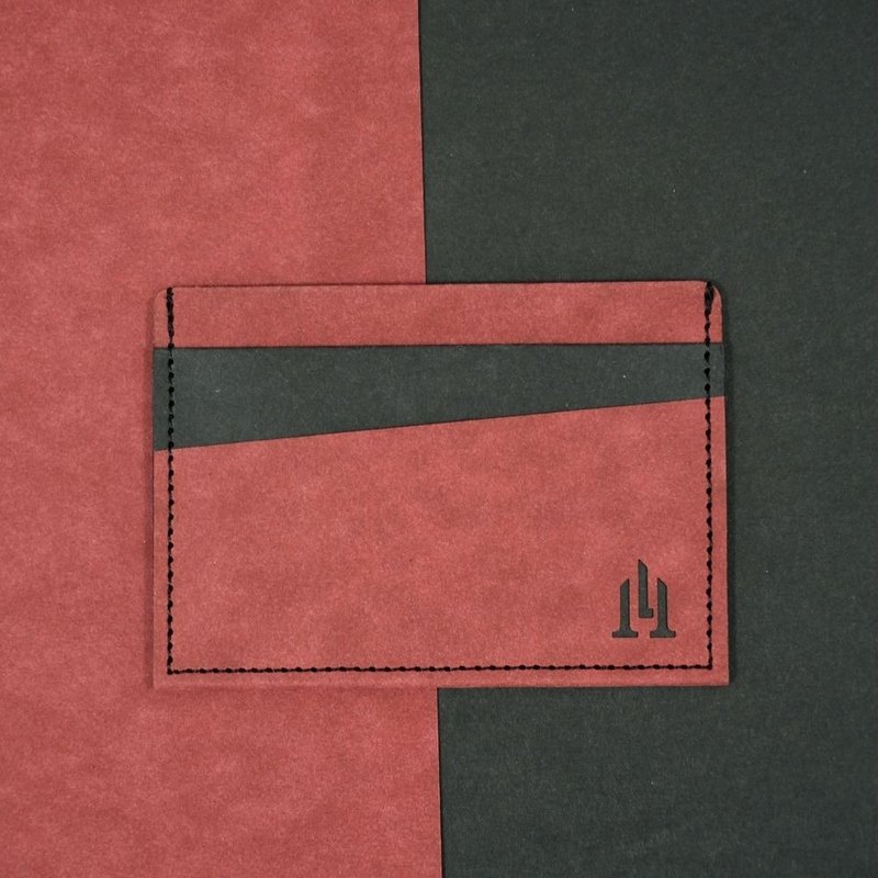 全防护屏蔽感应卡夹 气势红黑 5卡层皆受屏蔽 防盗刷 防消磁 MIT - 皮夹/钱包 - 环保材料 