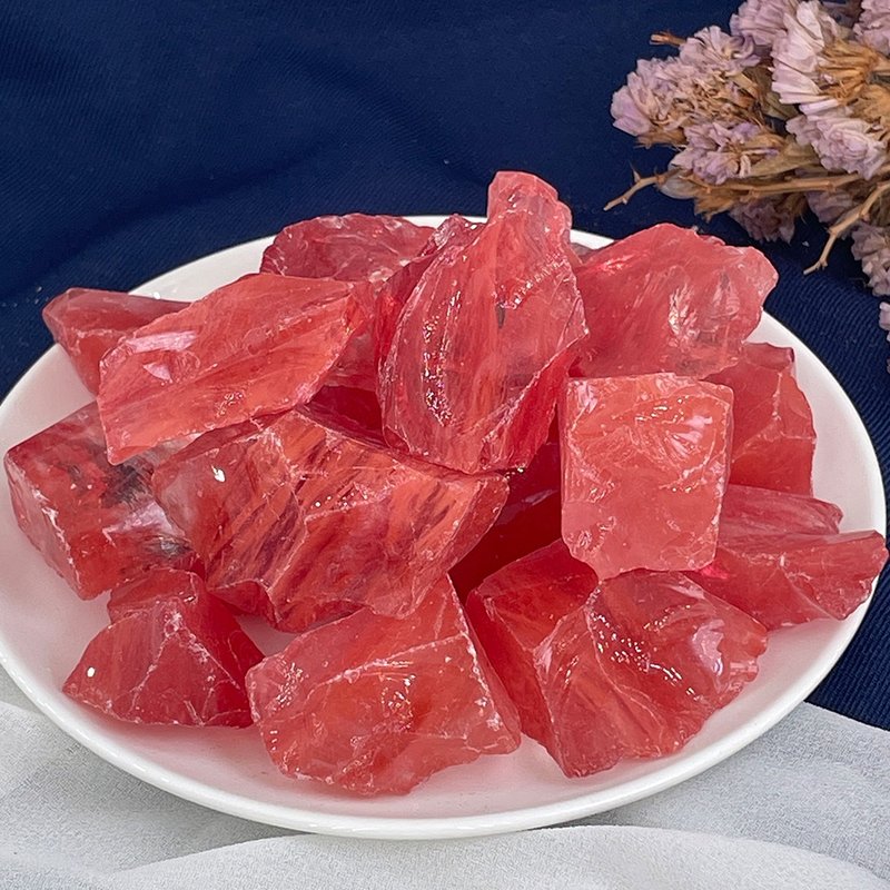 【MU工坊】红水晶扩香石/水晶扩香灯/碎石/室内香薰/净化小 - 香薰/精油/线香 - 其他材质 