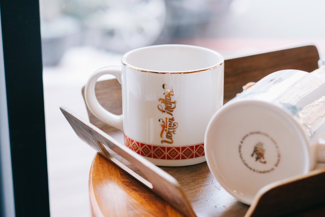 台湾纪念品│Happy Taiwan经典杯 - 咖啡杯/马克杯 - 瓷 白色