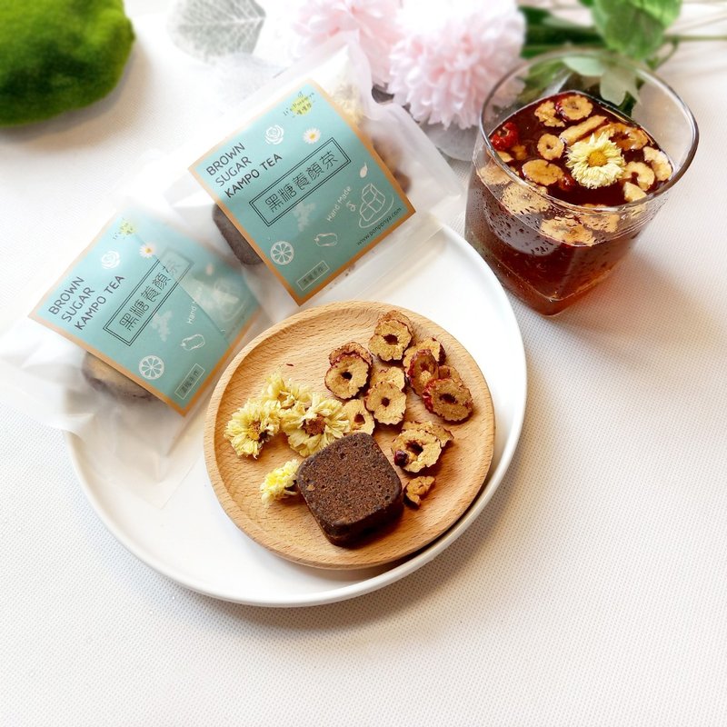 汉方【黑糖红枣菊花茶】5入/12/入20入手工黑糖 免熬煮 - 蜂蜜/黑糖 - 新鲜食材 