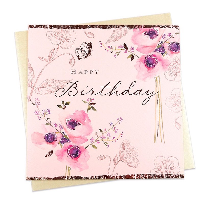 祝福你有美好的一天【FLORIS LD-卡片 生日祝福】 - 卡片/明信片 - 纸 多色