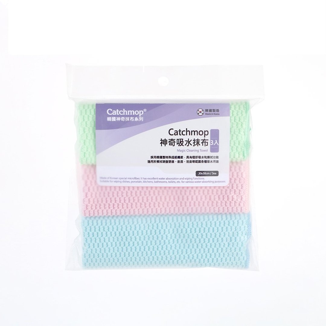 Catchmop 韩国神奇吸水抹布 (3入装) - 其他 - 聚酯纤维 粉红色