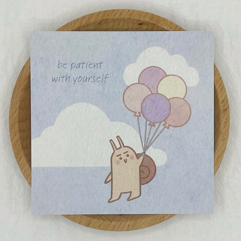 卡片 — patient — 小由 - 卡片/明信片 - 纸 蓝色