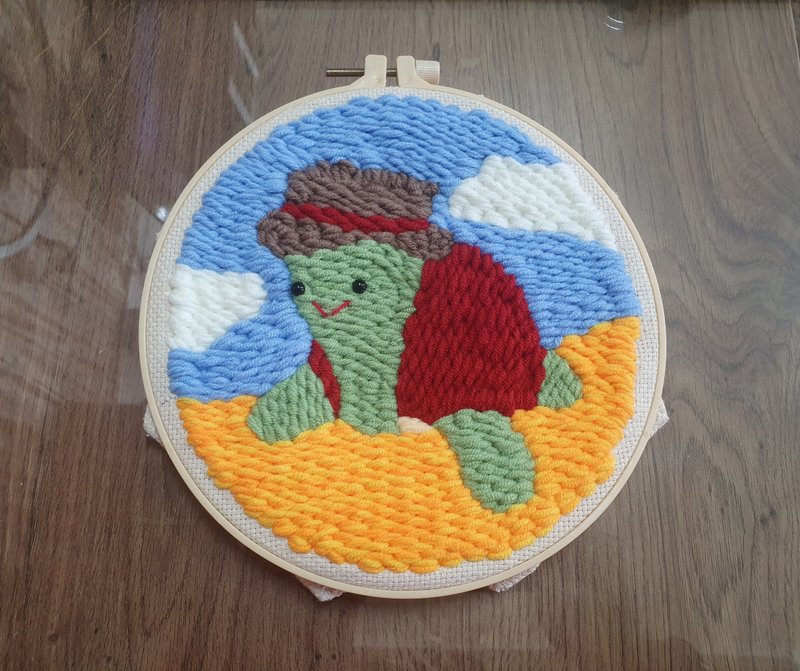 宜兰 俄罗斯刺绣手作体验课程 戳戳绣 毛线吊饰 初学者可 - 编织/羊毛毡/布艺 - 棉．麻 