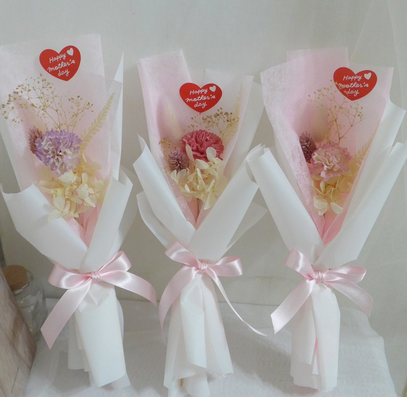 感恩谢师花束 永生花可当扩香花 求婚婚礼捧花礼物情人花束干燥花 - 干燥花/捧花 - 植物．花 粉红色