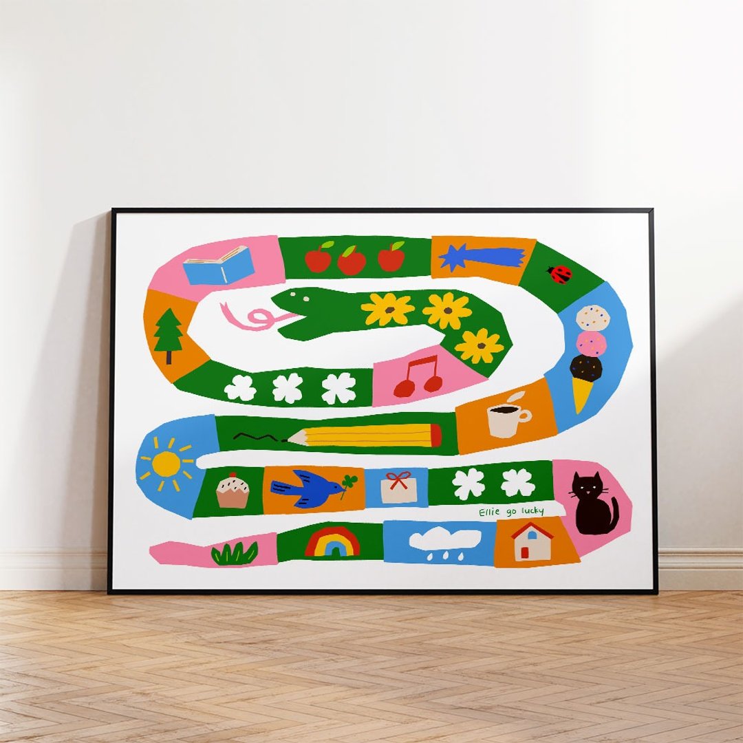 艺术印刷品/蛇/插画海报A3,A2 - 海报/装饰画/版画 - 纸 多色