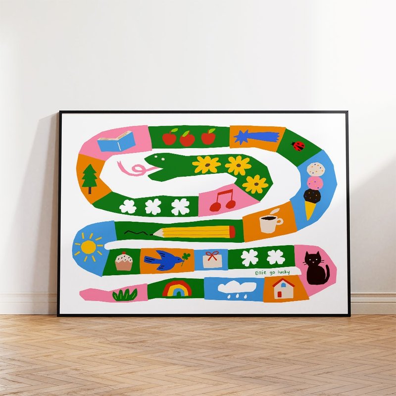 艺术印刷品/蛇/插画海报A3,A2 - 海报/装饰画/版画 - 纸 多色
