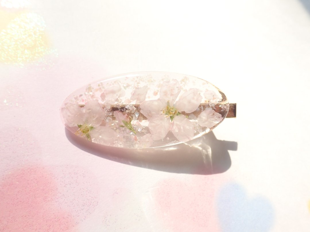 Sakura Fubuki Keio Sakura Hair Clip - 发饰 - 植物．花 粉红色