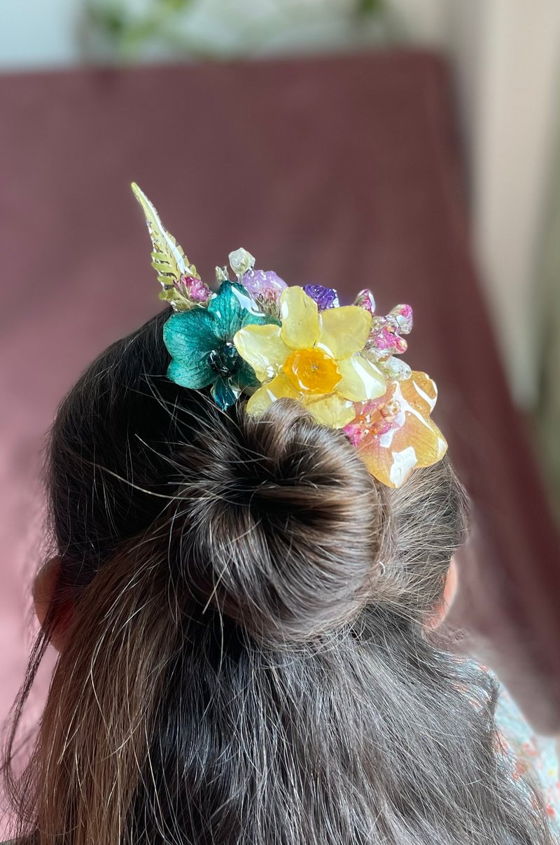春意盎然干花发簪 - 发饰 - 其他金属 多色