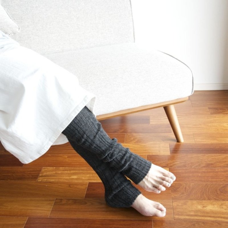 Baby Alpaca leg warmer - 女士内衣裤 - 环保材料 黑色