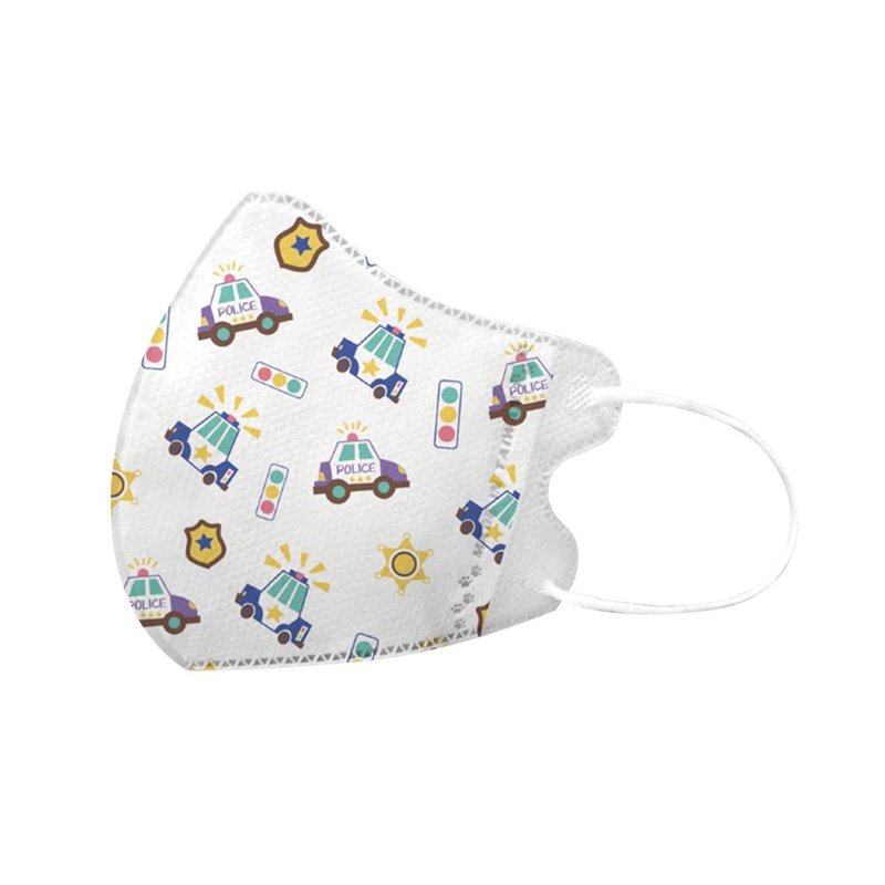 兴安-幼童立体医用口罩-警车(一盒50入)MIT台湾制造 - 口罩 - 其他材质 多色