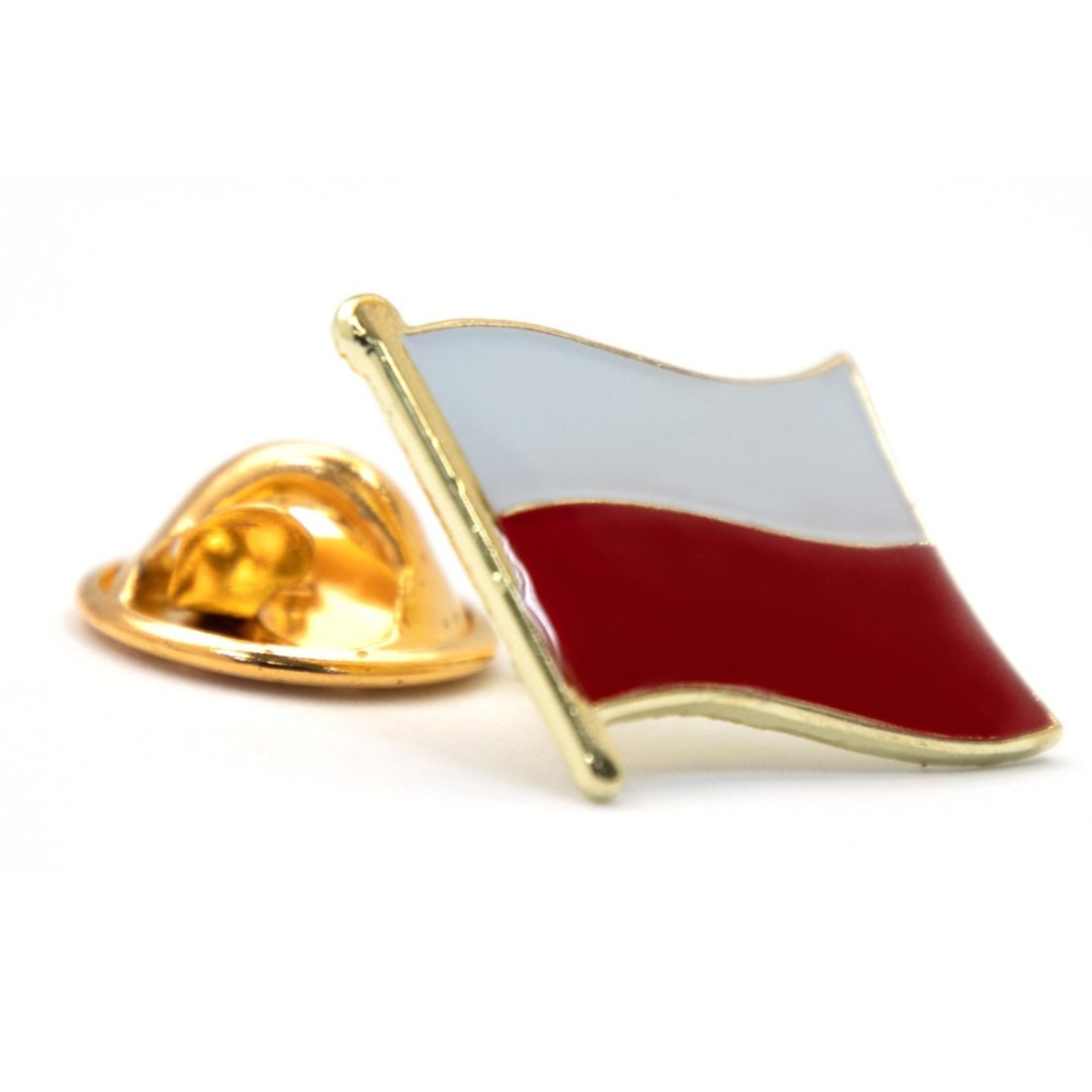 Poland 波兰国旗 金属徽章 纪念胸针 配饰 国旗胸徽 国家别针 游 - 胸针 - 其他材质 多色