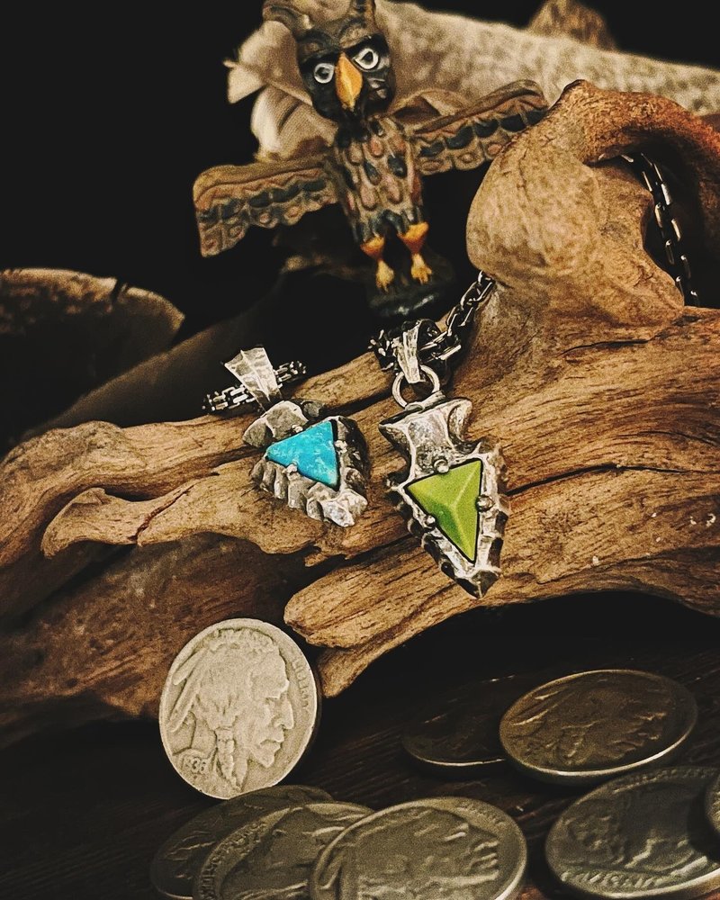 【新品】矢/箭头/纯银/单坠/附皮绳可调整长度 - 项链 - 纯银 银色