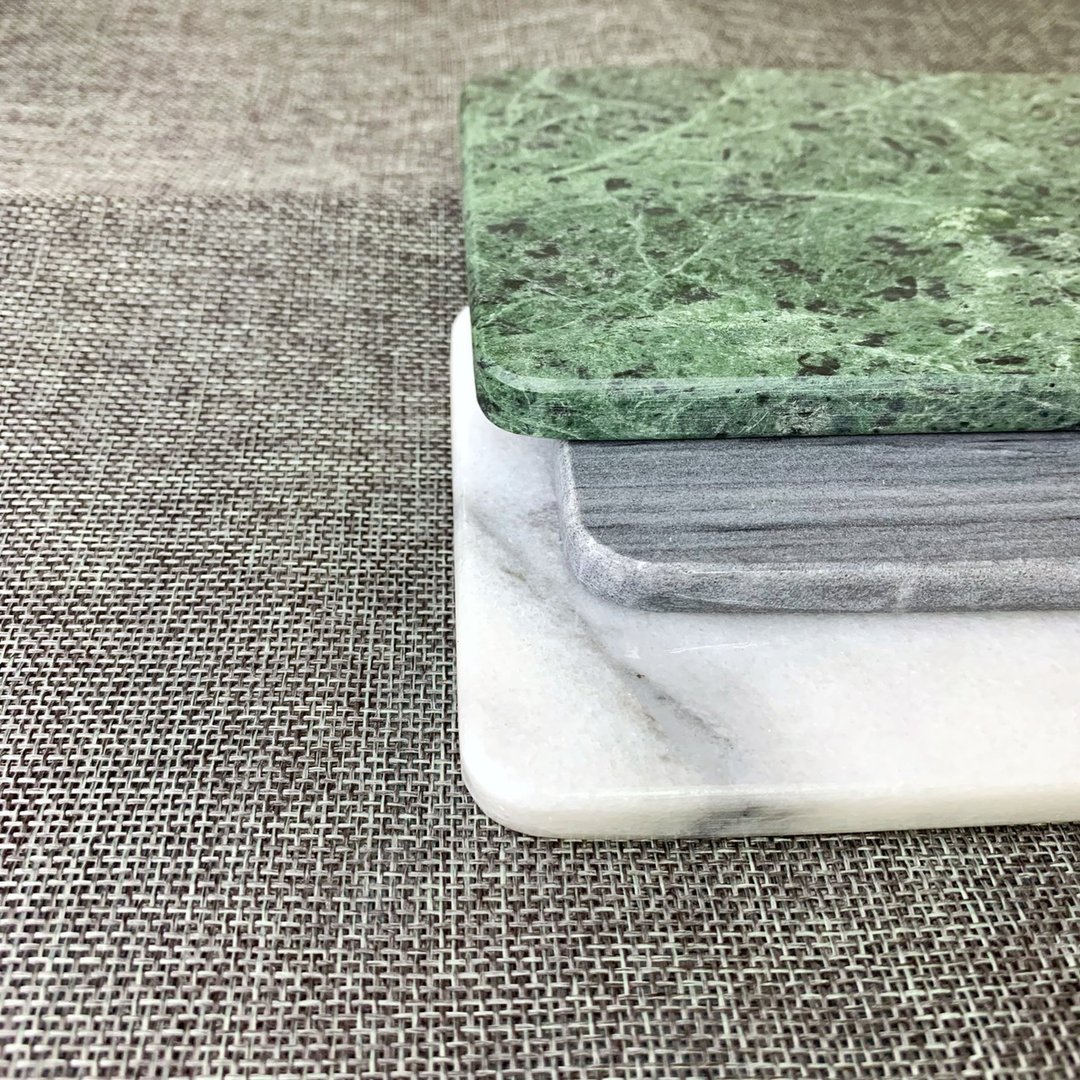 | 家居 | 大理石 。蛋糕盘。甜点盘。 迷雾灰 - 盘子/餐盘/盘架 - 石头 灰色