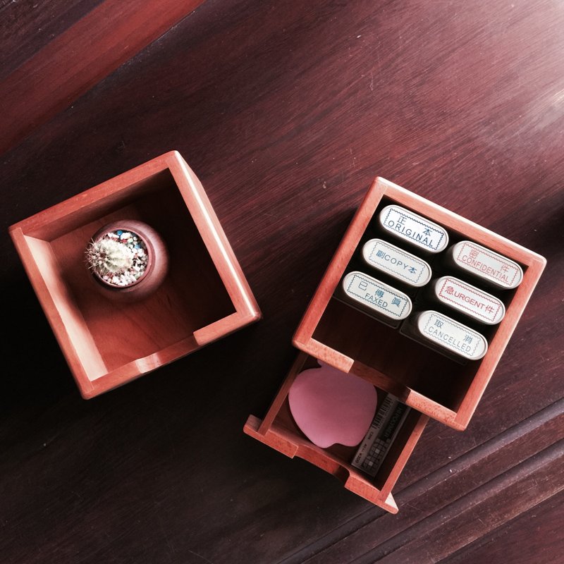 【BESTAR】桌上收纳盒(单入) - 铅笔盒/笔袋 - 木头 黄色