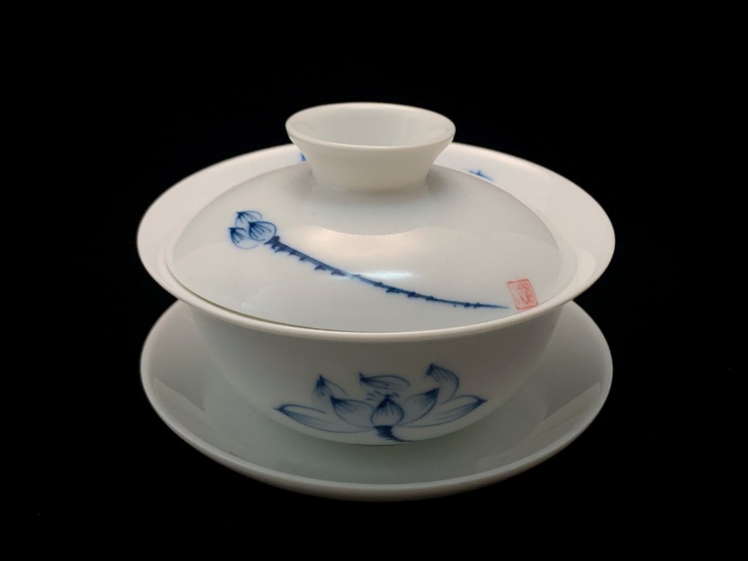【手绘盖碗】古色古香 / 浑厚出汤 - 茶具/茶杯 - 瓷 白色