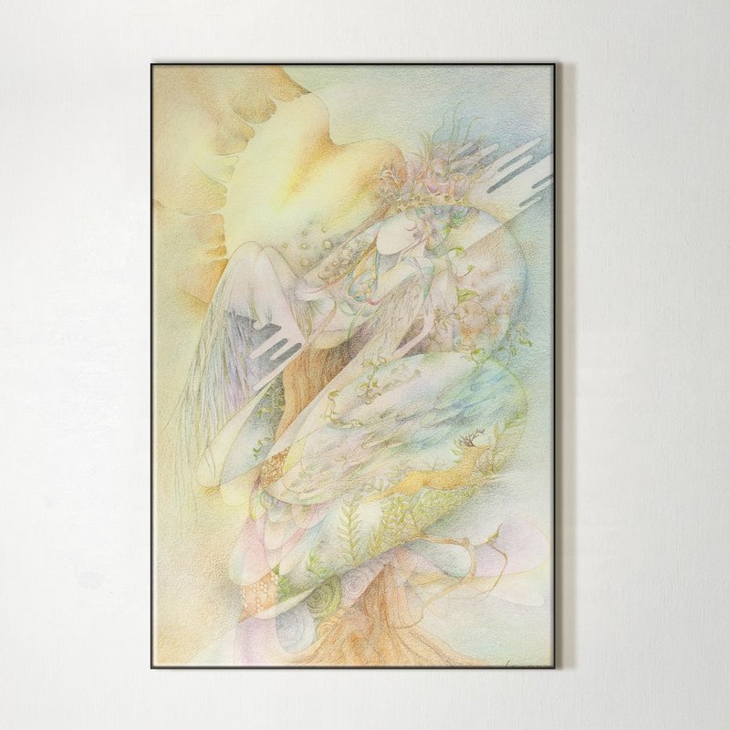 湖神 / Lara Chen.插画.挂画.公平交易.家居布置.空间装潢 - 海报/装饰画/版画 - 防水材质 