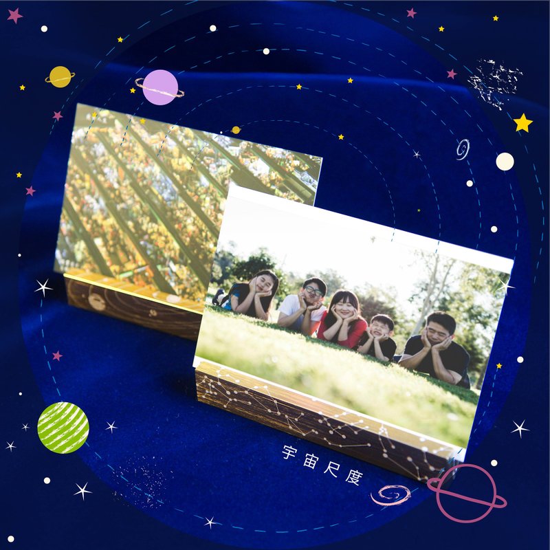 【航太边角料再造】宇宙尺度 | 金属相片架 | 卡片架 | 照片夹 - 摆饰 - 铝合金 金色