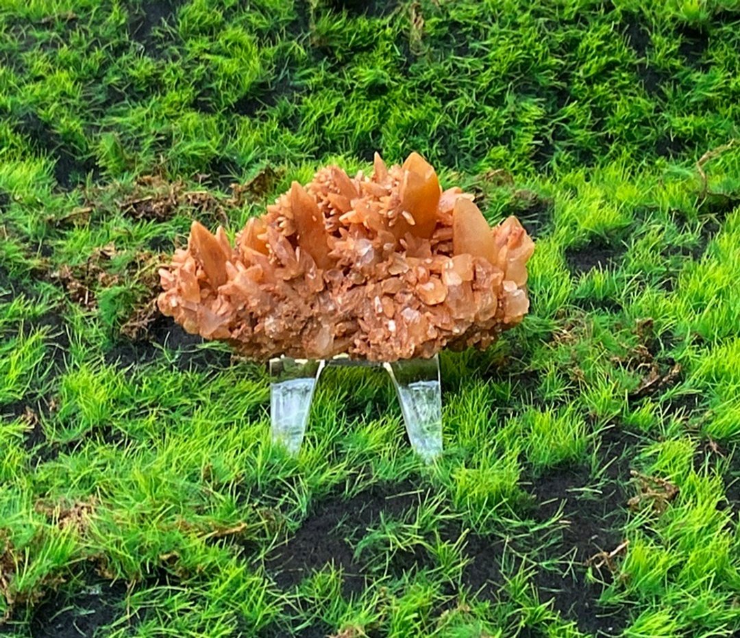 能量摆饰-一直有钱花 红方解晶花簇 财运晶簇 招财开运 开工 礼品 - 摆饰 - 水晶 红色